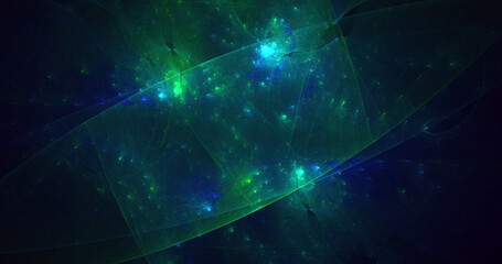 3D rendering abstract colorful fractal light background
