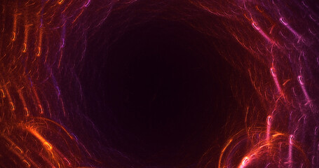 3D rendering abstract colorful fractal light background