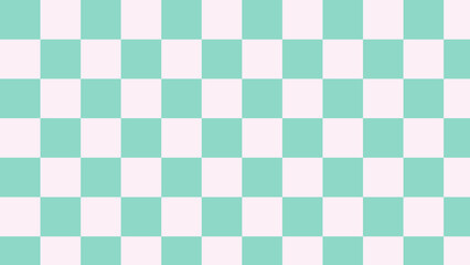 cute green big checkers, gingham, plaid, aesthetic checkerboard wallpaper illustration, perfect for wallpaper, backdrop, postcard, background for your design