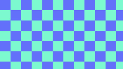green and blue big checkers, gingham, plaid, aesthetic checkerboard wallpaper illustration, perfect for wallpaper, backdrop, postcard, background for your design