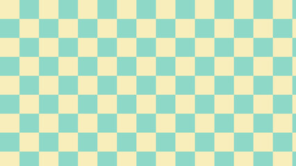 cute yellow and green big checkers, gingham, plaid, aesthetic checkerboard wallpaper illustration, perfect for wallpaper, backdrop, postcard, background for your design