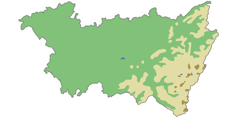 Blank Vosges Map
