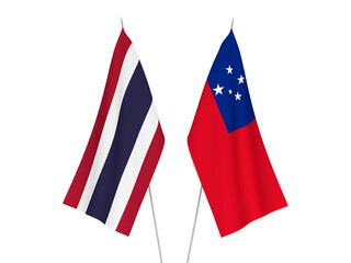 Thailand and Independent State of Samoa flags