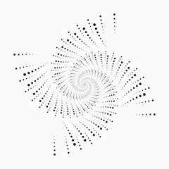 Dotted circular logo, background, pattern, texture. Halftone fabric design. Halftone dots in circle form. dotted round logo.