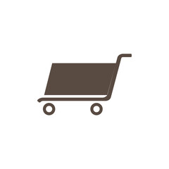 shopping cart vector illustration logo design