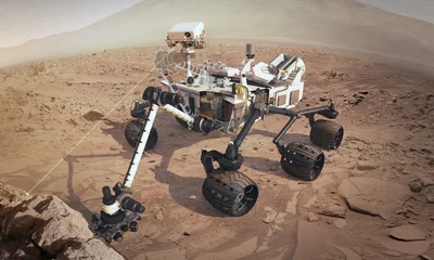 Foto op Aluminium Curiosity Rover © Science-illustrer