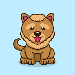 Obraz na płótnie Canvas Cute baby dog premium vector illustration