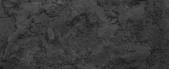 Rolgordijnen Zwarte of donkergrijze ruwe grondachtige textuurachtergrond © Mr. Music