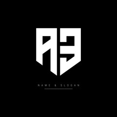 AE logo monogram vector modern emblem design template