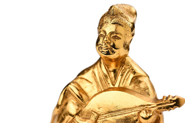 Obraz premium Benzaiten, the goddess, against a white background