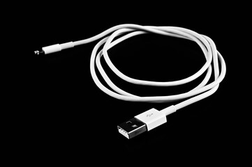 Wrap the iPhone charging USB cable