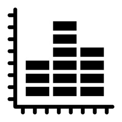 bar chart glyph icon