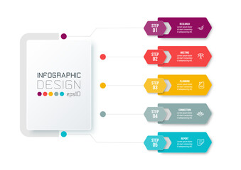 Infographic template business concept with diagram.