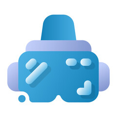 Vr Glasses Gradient Flat style icon vector design and illustration template