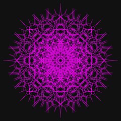 幾何学模様、フラクタル模様、曼荼羅模様、カラフルアイコン