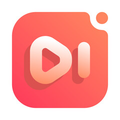 Forward Gradient Flat style icon vector design and illustration template