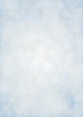 Vector Magical Glowing Background with Silver and Purple Falling Hexagon on Blue. Falling Snow. Glittery Confetti Frame. Christmas and New Year Design. Winter Sky with Bokeh Snowfall.