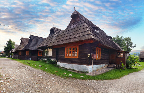 Orava historical building in village Podbiel, Slovakia