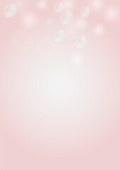 Abstract Vector Pink Background with Silver and White Light Spots. Magic Shiny Pastel Print. Baby Print. Gentle Stardust Pattern. Romantic Bokeh Blurred Page Design for St' Valentines Day.