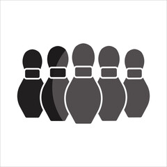 bowling icon vector design template
