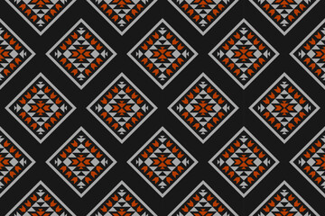 Geometric ethnic oriental seamless pattern traditional. Design for background, wallpaper, illustration, fabric, clothing, carpet, textile, batik, embroidery.