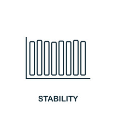 Stability icon. Monochrome simple icon for templates, web design and infographics