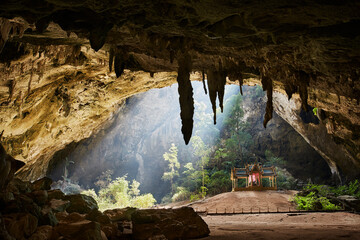 Temple at Phraya Nakhon Cave in Khao Sam Roi Yot National Park, Hua Hin, Thailand