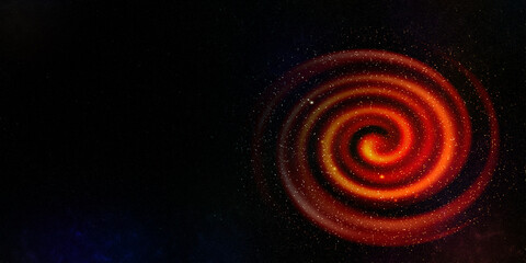 Illustrated space nebula view and galaxy million of stars. Milky way galaxy contain million of stars. Ideal as background, wallpaper, print design etc.,
