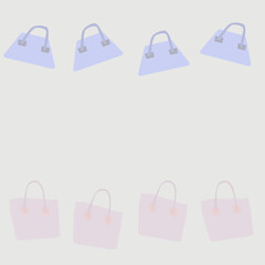 background image of ladies bag in pastel tones