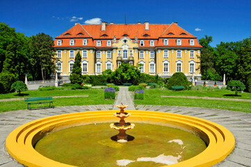 Ludwik Karol von Ballestrem`s Palace. Kochcice, Silesian Voivodeship, Poland - obrazy, fototapety, plakaty