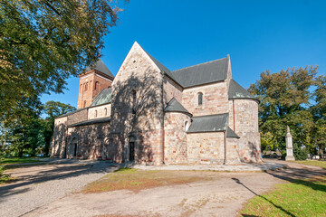 Fototapeta na wymiar Collegiate Church of St. Peter and St. Paul. Kruszwica, Kuyavian-Pomeranian Voivodeship, Poland 