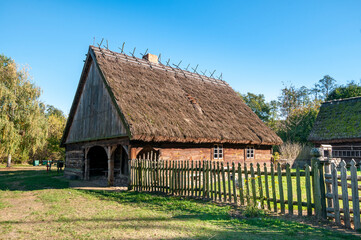 Fototapeta na wymiar Kujavian-Dobrzyn Ethnographic Park. Klobka, Kuyavian-Pomeranian Voivodeship, Poland.