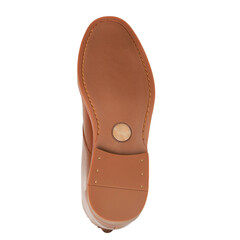 Fototapeta na wymiar Sole of Mens Office Formal Shoes, Brown