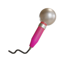 3d Illustration Object icon mic Can be used for web, app, infographic, etc