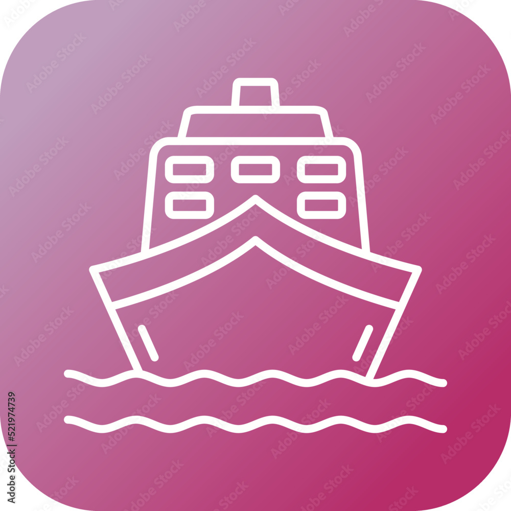 Wall mural Ship Icon