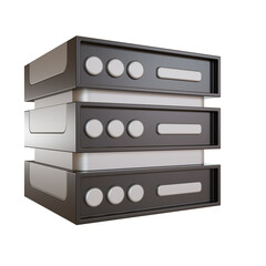 3d Illustration Object icon server Can be used for web, app, infographic, etc