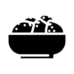 cup of lemons glyph icon vector. cup of lemons sign. isolated symbol illustration