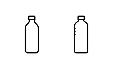 Bottle icon vector. bottle sign and symbol