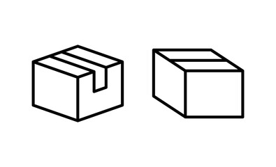 Box icon vector. box sign and symbol, parcel, package