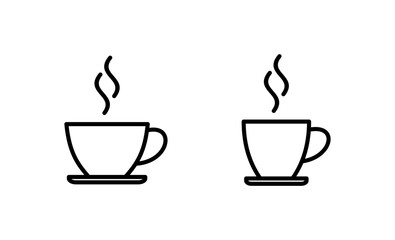 coffee cup icon vector. cup a coffee sign and symbol