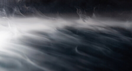 Obraz na płótnie Canvas Abstract smoke on a dark background . Isolated .