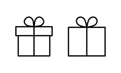Gift icon vector. gift sign and symbol. birthday gift