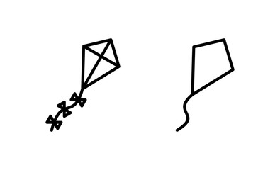 Kite icon vector. kite sign and symbol