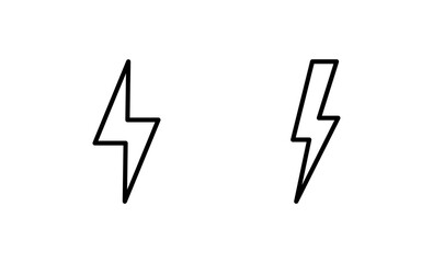 Lightning icon vector. electric sign and symbol. power icon. energy sign