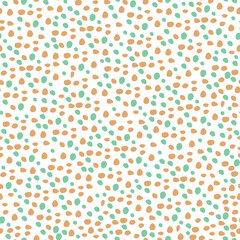 seamless pattern of colorful circles on a light background