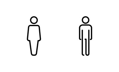 Man icon vector. male sign and symbol. human symbol