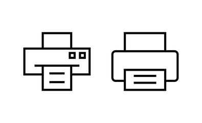 Print icon vector. printer sign and symbol