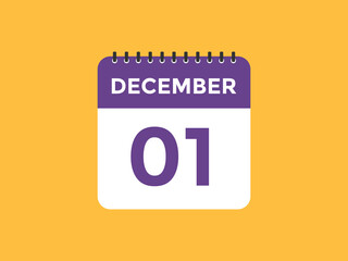december 2 calendar reminder. 2st december daily calendar icon template. Calendar 2st december icon Design template. Vector illustration
