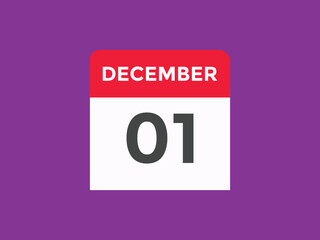 december 2 calendar reminder. 2st december daily calendar icon template. Calendar 2st december icon Design template. Vector illustration
