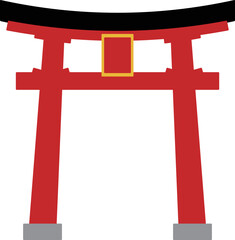 Obraz premium 鳥居のアイコン